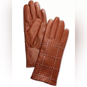 Genuine leather winter gloves